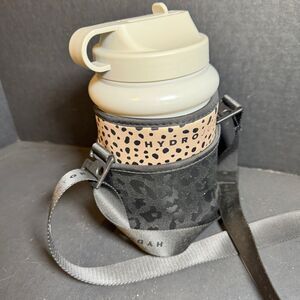 Leopard Print Hydro Flask Water Bottle with Strap [Item 0139]